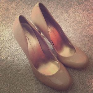 Jessica Simpson Calie Nude Pumps size 8